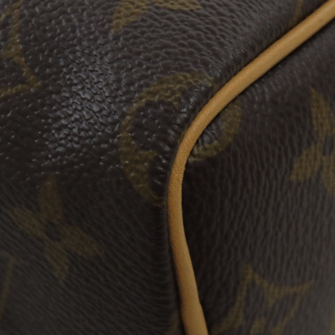 LOUIS VUITTON Tote Bag M81085 Monogram canvas Brown Nano speedy Women Used Authentic