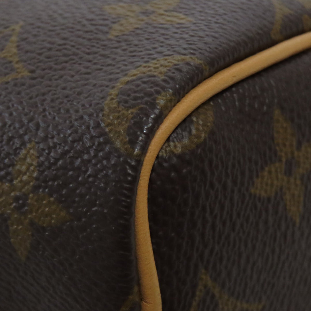 LOUIS VUITTON Tote Bag M81085 Monogram canvas Brown Nano speedy Women Used Authentic