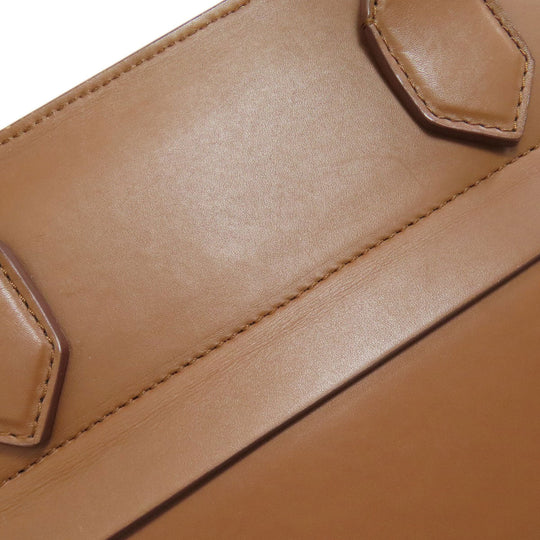 BURBERRY Handbag leather Brown 2WAY Women Used Authentic