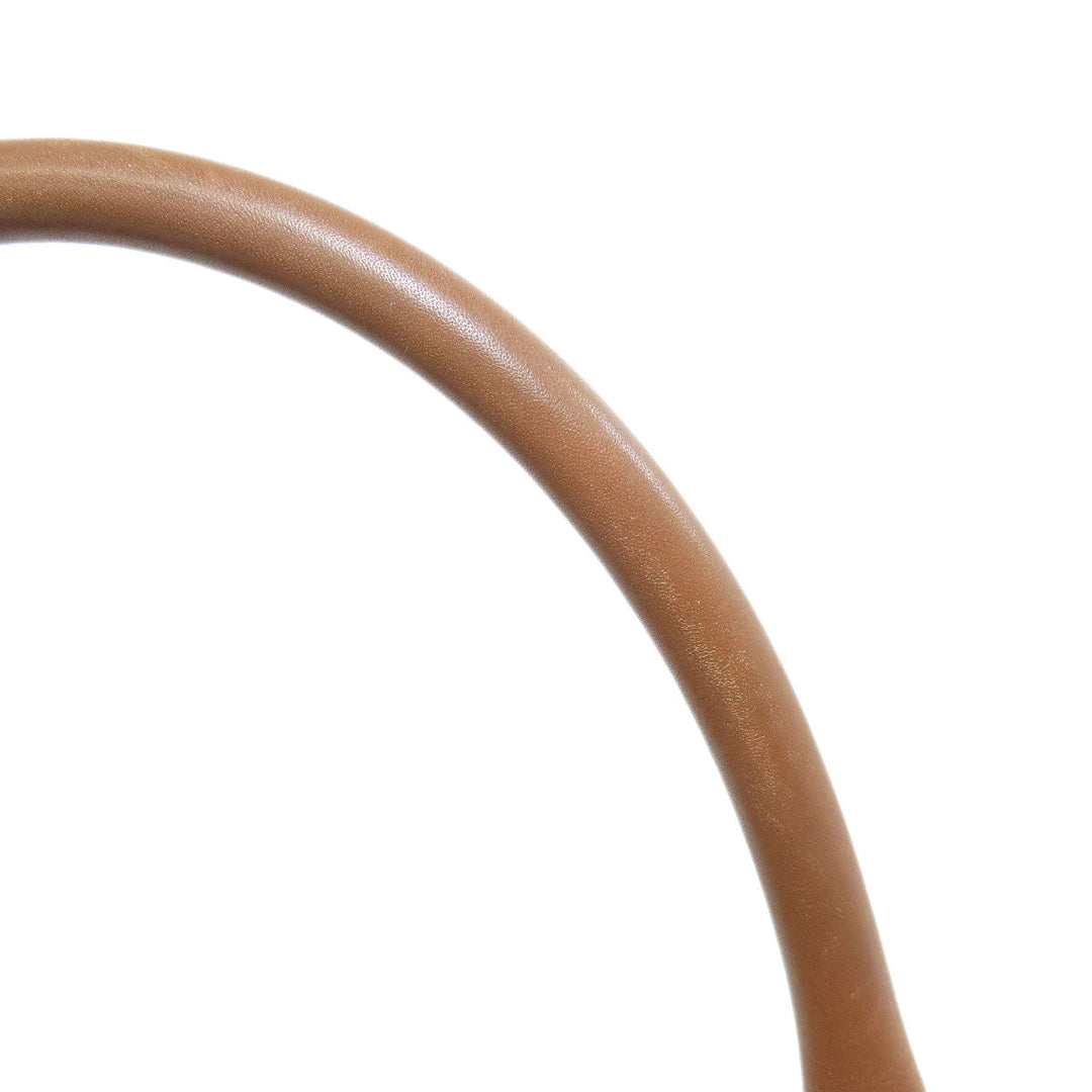 BURBERRY Handbag leather Brown 2WAY Women Used Authentic