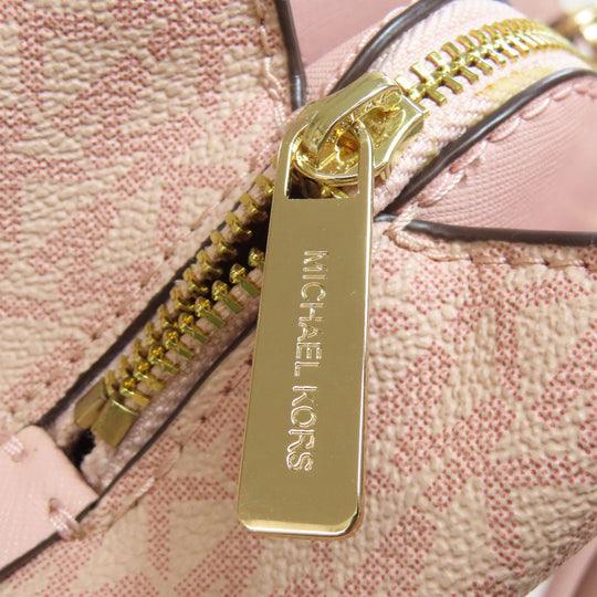 MICHAEL KORS Handbag PVC pink MK Signature 2WAY Women Used Authentic