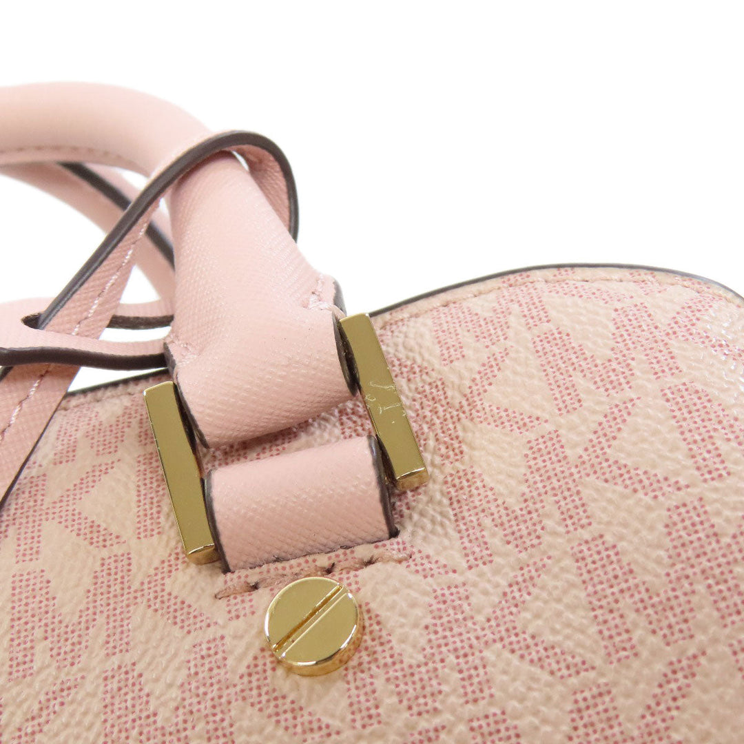 MICHAEL KORS Handbag PVC pink MK Signature 2WAY Women Used Authentic