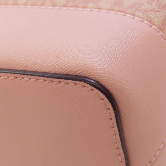 MICHAEL KORS Handbag PVC pink MK Signature 2WAY Women Used Authentic