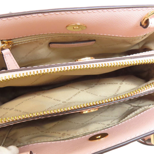 MICHAEL KORS Handbag PVC pink MK Signature 2WAY Women Used Authentic