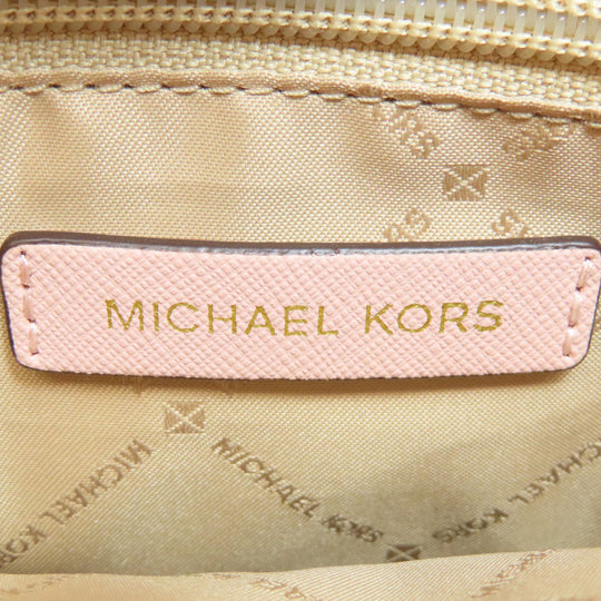 MICHAEL KORS Handbag PVC pink MK Signature 2WAY Women Used Authentic