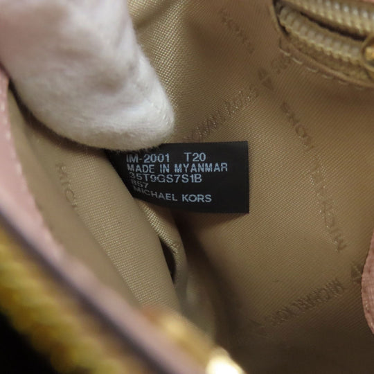 MICHAEL KORS Handbag PVC pink MK Signature 2WAY Women Used Authentic
