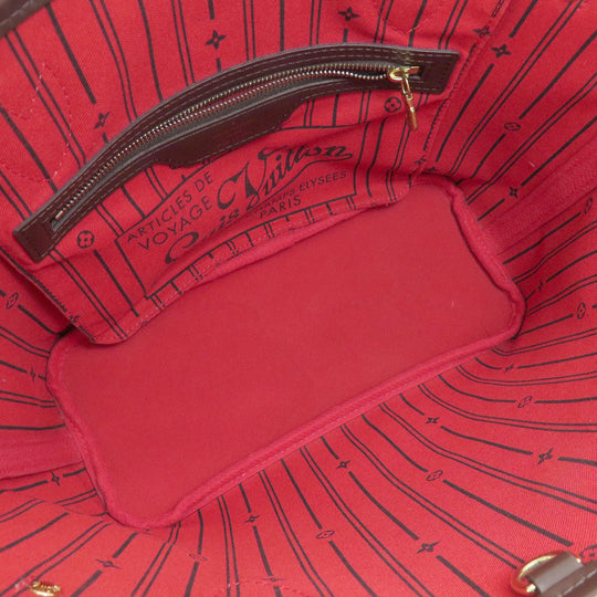 LOUIS VUITTON Tote Bag N51109 Damier canvas Brown Neverfull PM (old) Women Used Authentic