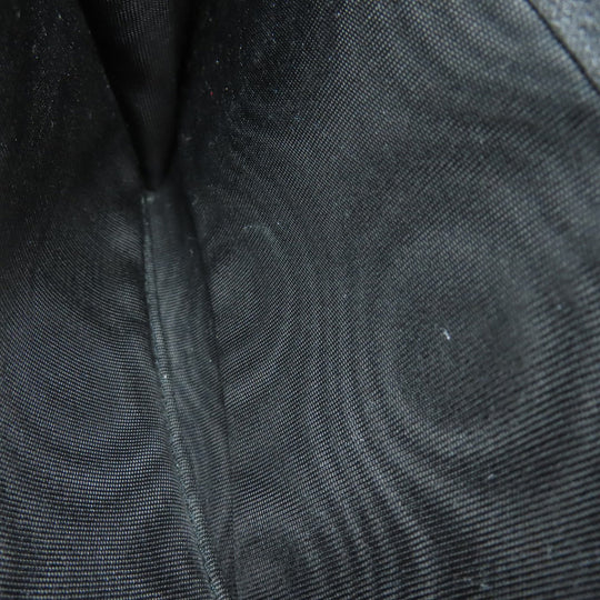 GUCCI Long Wallet Purse 449396 leather black Outlet GG Signature Micro Shima mens Used Authentic