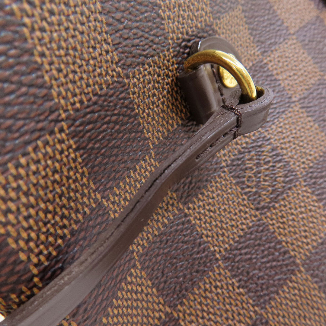 LOUIS VUITTON Tote Bag N41603 Damier canvas Brown Neverfull MM Women Used Authentic