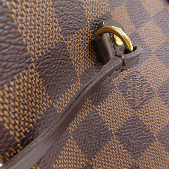 LOUIS VUITTON Tote Bag N41603 Damier canvas Brown Neverfull MM Women Used Authentic