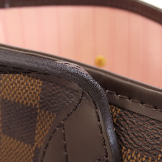 LOUIS VUITTON Tote Bag N41603 Damier canvas Brown Neverfull MM Women Used Authentic