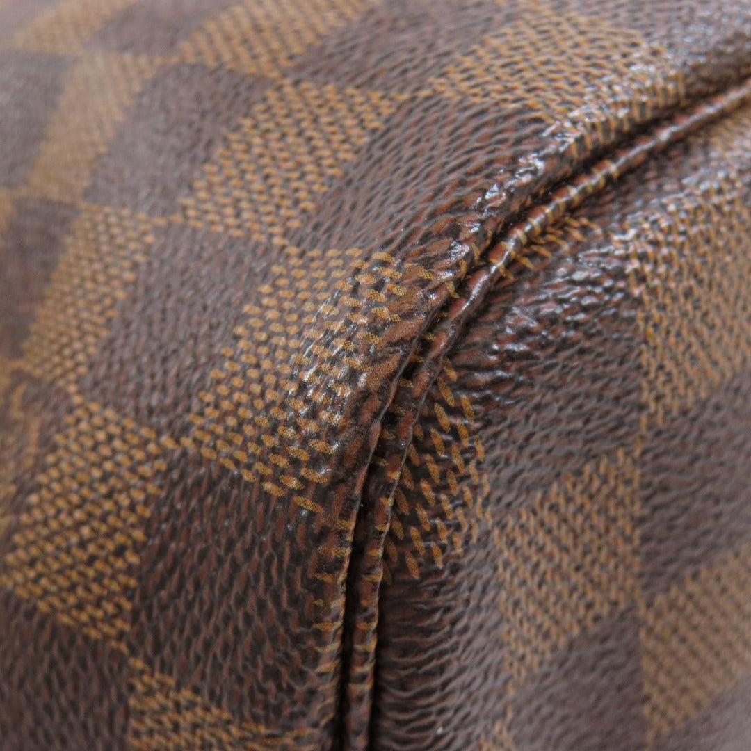 LOUIS VUITTON Tote Bag N41603 Damier canvas Brown Neverfull MM Women Used Authentic