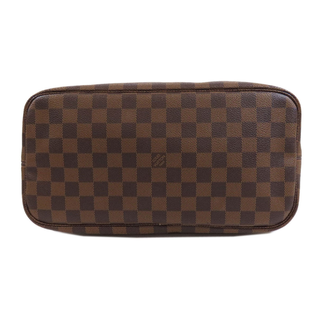 LOUIS VUITTON Tote Bag N41603 Damier canvas Brown Neverfull MM Women Used Authentic