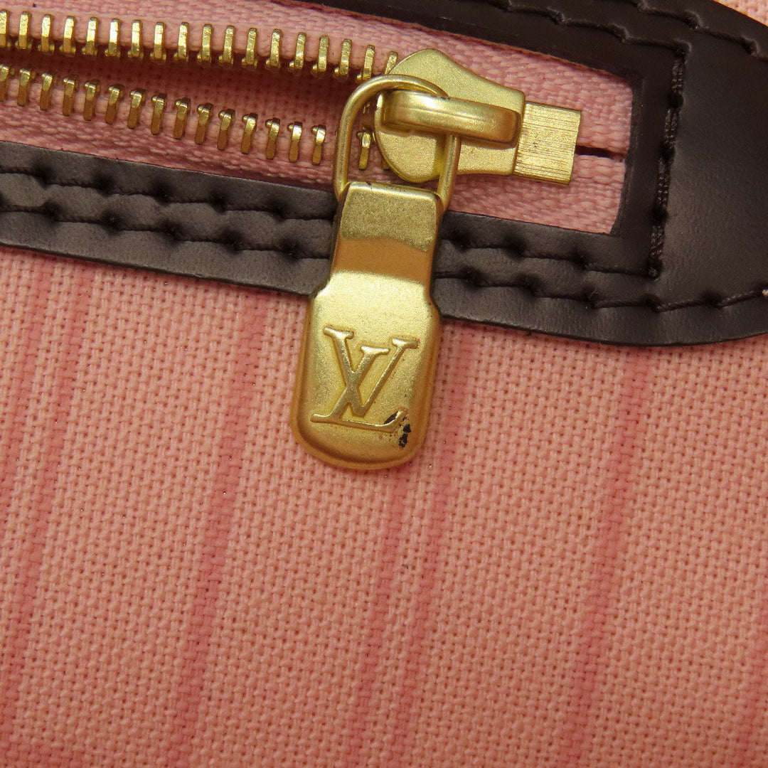 LOUIS VUITTON Tote Bag N41603 Damier canvas Brown Neverfull MM Women Used Authentic