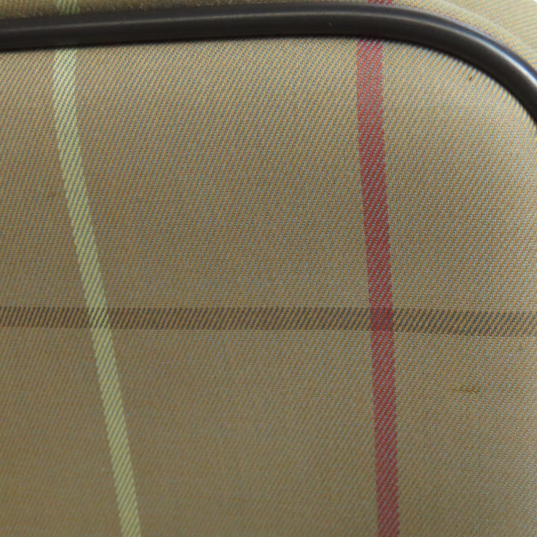 BURBERRY Shoulder Bag canvas Brown Check Pattern Women Used Authentic