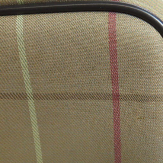 BURBERRY Shoulder Bag canvas Brown Check Pattern Women Used Authentic