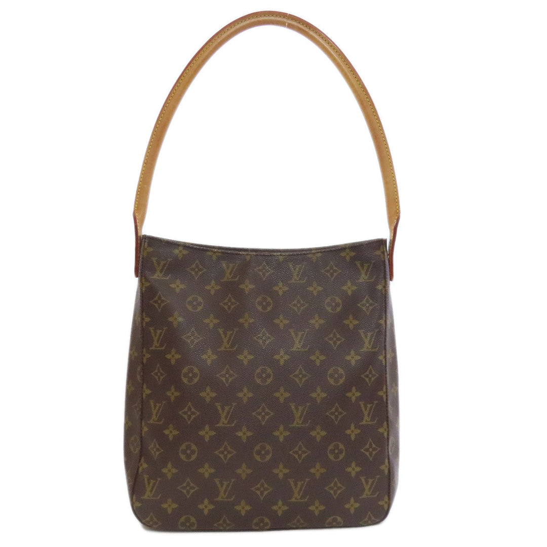 LOUIS VUITTON Tote Bag M51145 Monogram canvas Brown LoopingGM Women Used Authentic
