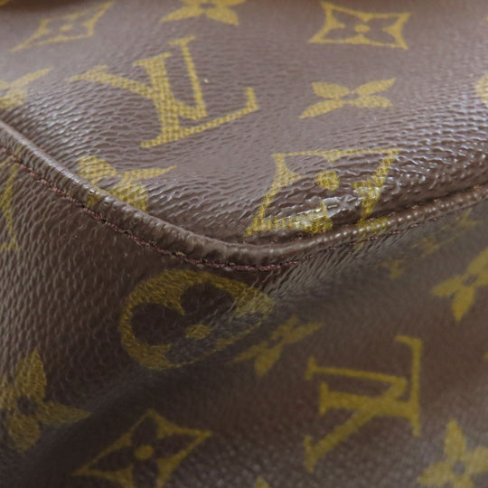 LOUIS VUITTON Tote Bag M51145 Monogram canvas Brown LoopingGM Women Used Authentic