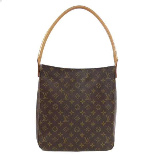 LOUIS VUITTON Tote Bag M51145 Monogram canvas Brown LoopingGM Women Used Authentic
