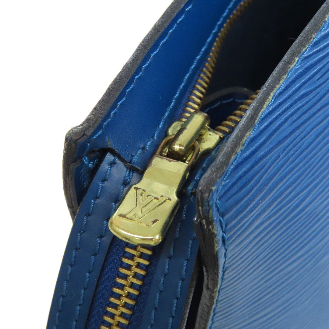 LOUIS VUITTON Tote Bag M52265 Epi blue Sun jack shopping Women Used Authentic