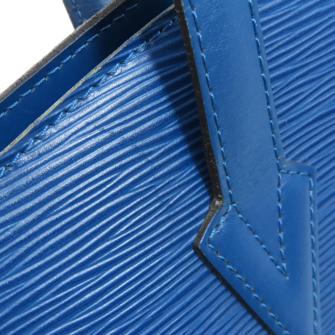 LOUIS VUITTON Tote Bag M52265 Epi blue Sun jack shopping Women Used Authentic