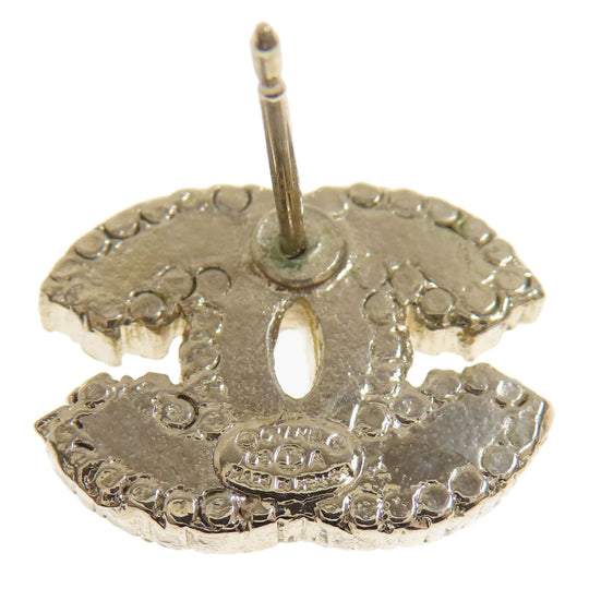 CHANEL Pierce metallic gold COCO Mark Women Used Authentic