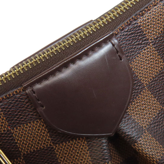 LOUIS VUITTON Tote Bag N41545 Damier canvas Brown Siena PM Women Used Authentic