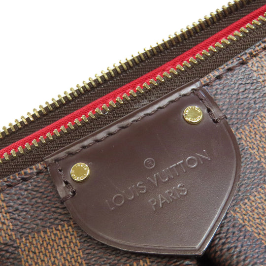 LOUIS VUITTON Tote Bag N41545 Damier canvas Brown Siena PM Women Used Authentic