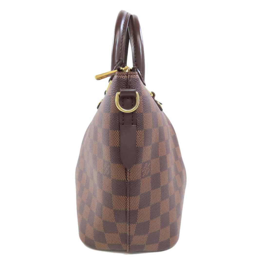 LOUIS VUITTON Tote Bag N41545 Damier canvas Brown Siena PM Women Used Authentic