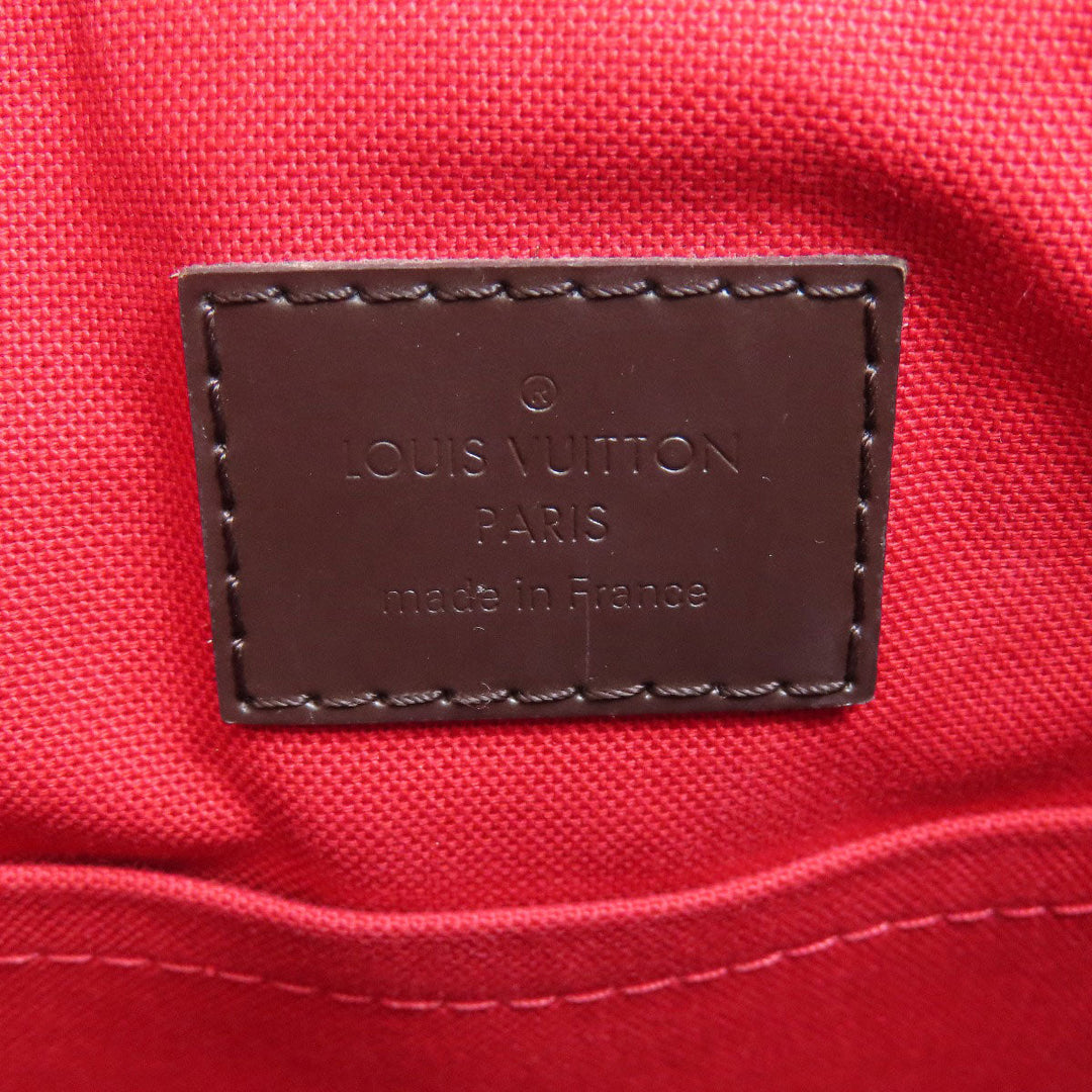 LOUIS VUITTON Tote Bag N41545 Damier canvas Brown Siena PM Women Used Authentic