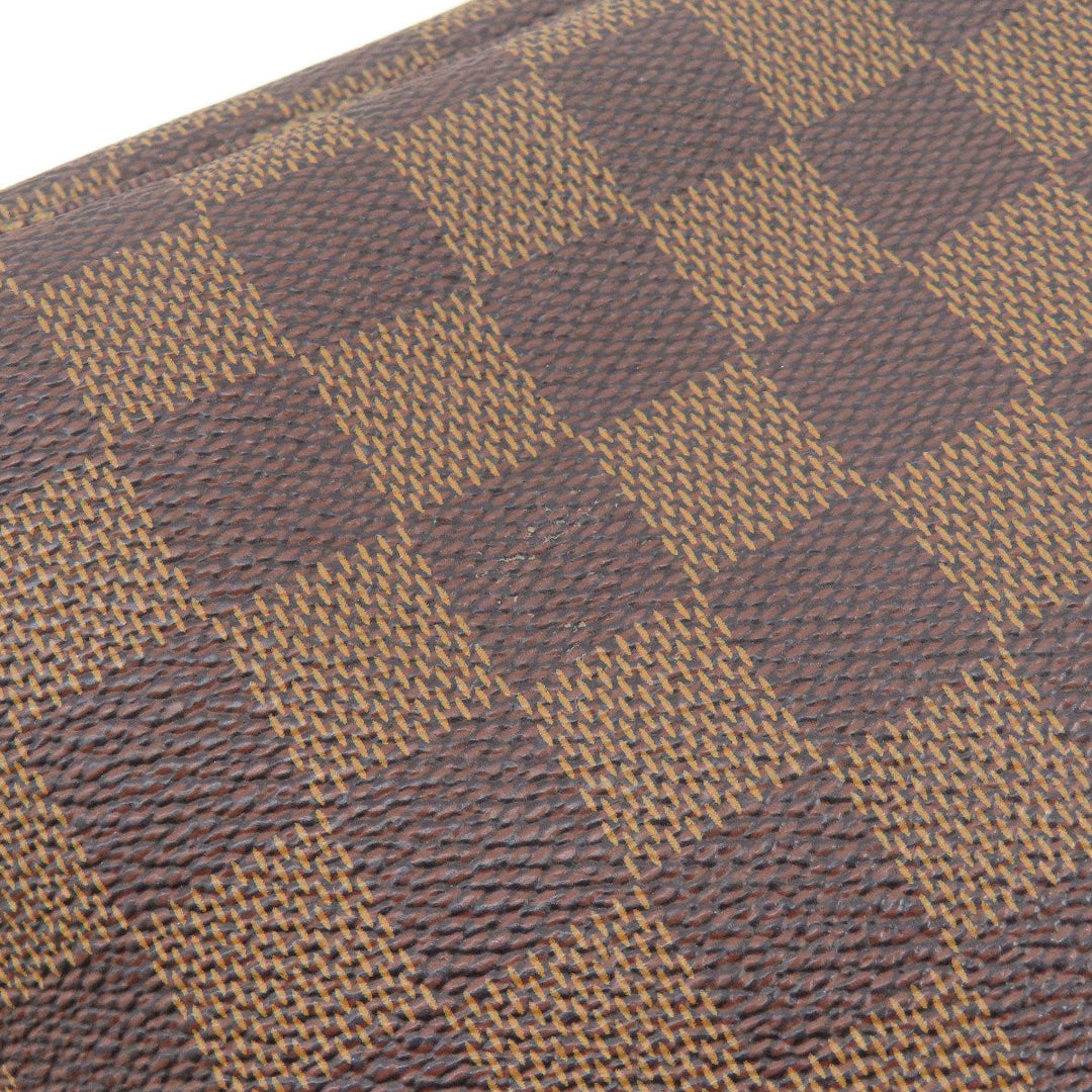 LOUIS VUITTON Tote Bag N51105 Damier canvas Brown Neverfull MM Old Women Used Authentic