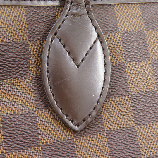 LOUIS VUITTON Tote Bag N51105 Damier canvas Brown Neverfull MM Old Women Used Authentic