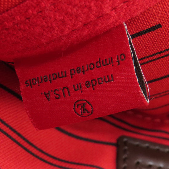 LOUIS VUITTON Tote Bag N51105 Damier canvas Brown Neverfull MM Old Women Used Authentic