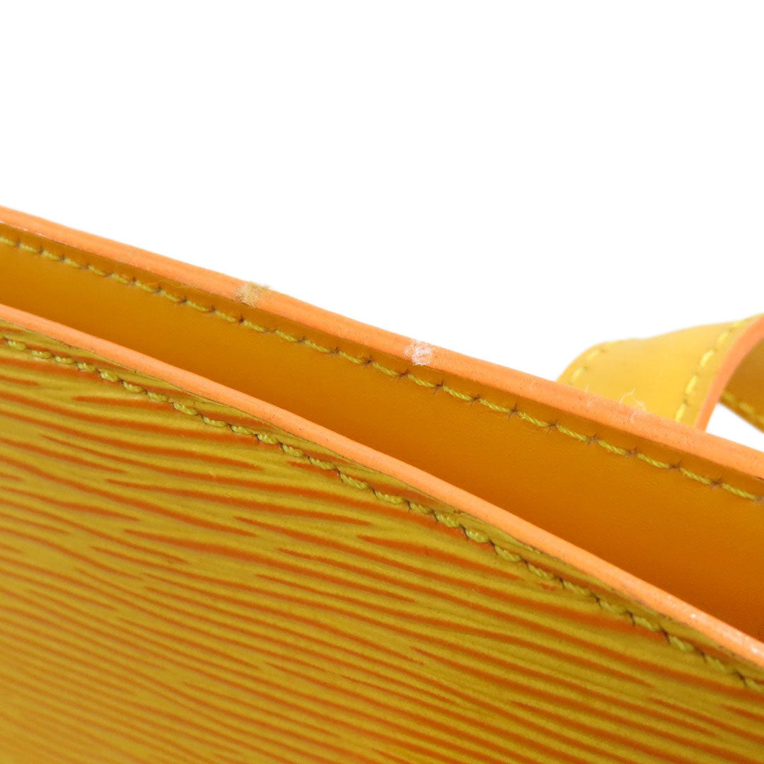 LOUIS VUITTON Tote Bag M52269 Epi yellow Sun jack shopping Women Used Authentic