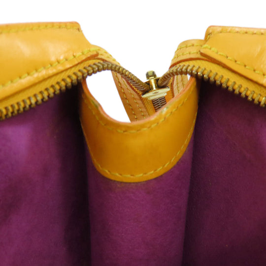 LOUIS VUITTON Tote Bag M52269 Epi yellow Sun jack shopping Women Used Authentic