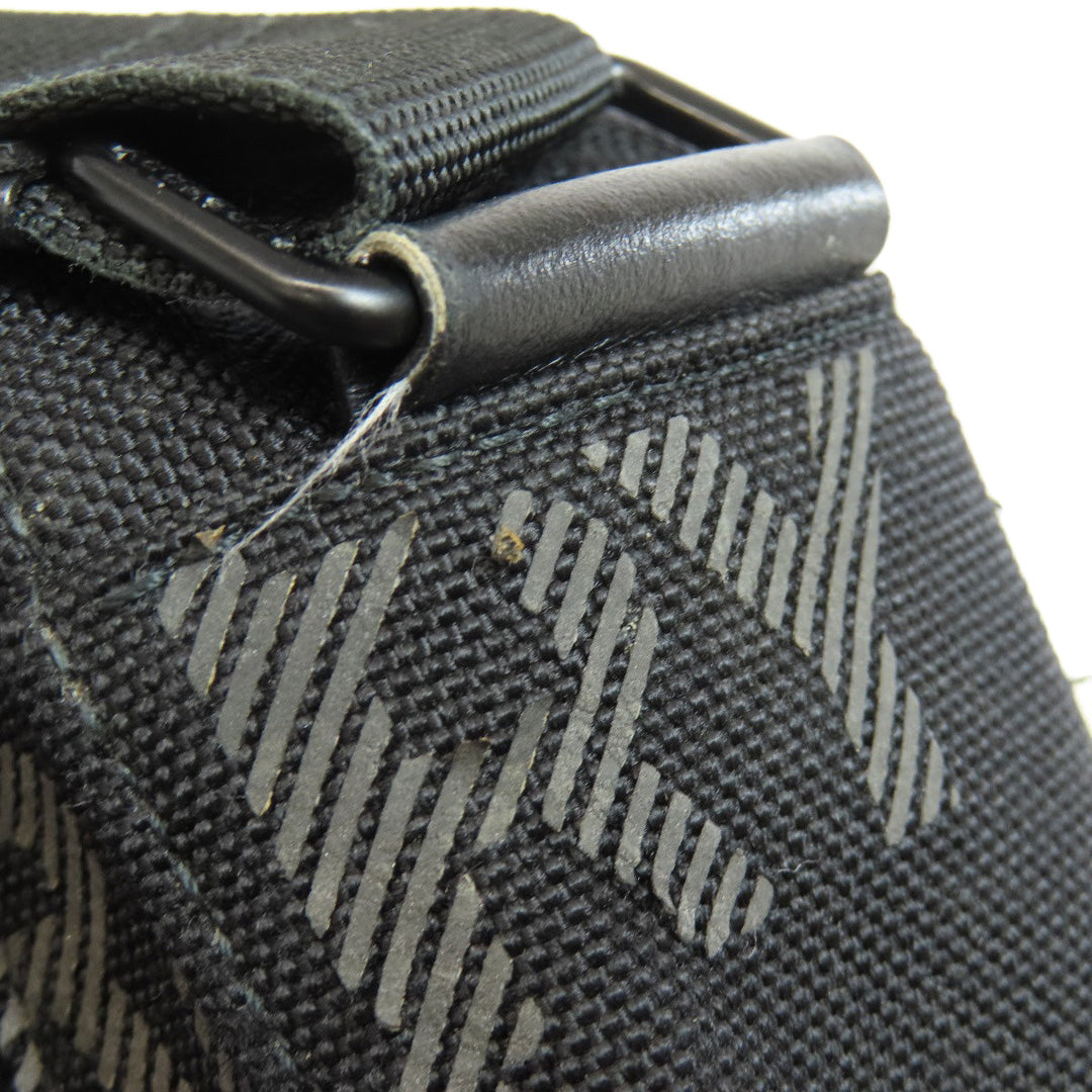 BURBERRY Shoulder Bag canvas black logo Women Used Authentic