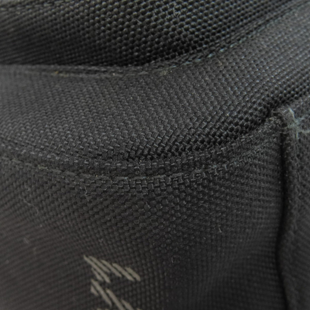 BURBERRY Shoulder Bag canvas black logo Women Used Authentic