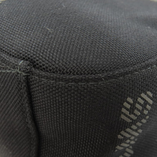 BURBERRY Shoulder Bag canvas black logo Women Used Authentic