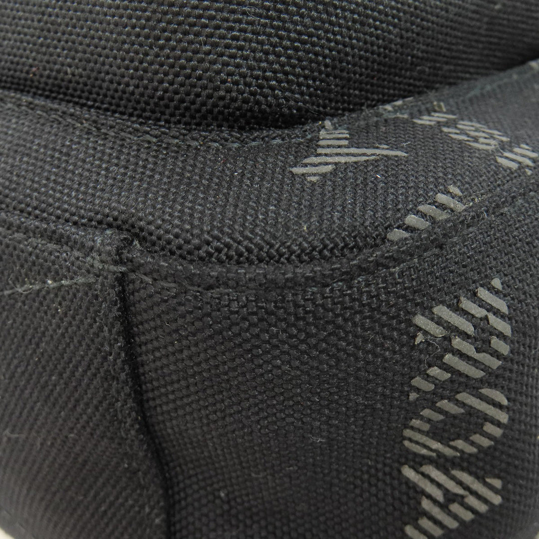 BURBERRY Shoulder Bag canvas black logo Women Used Authentic