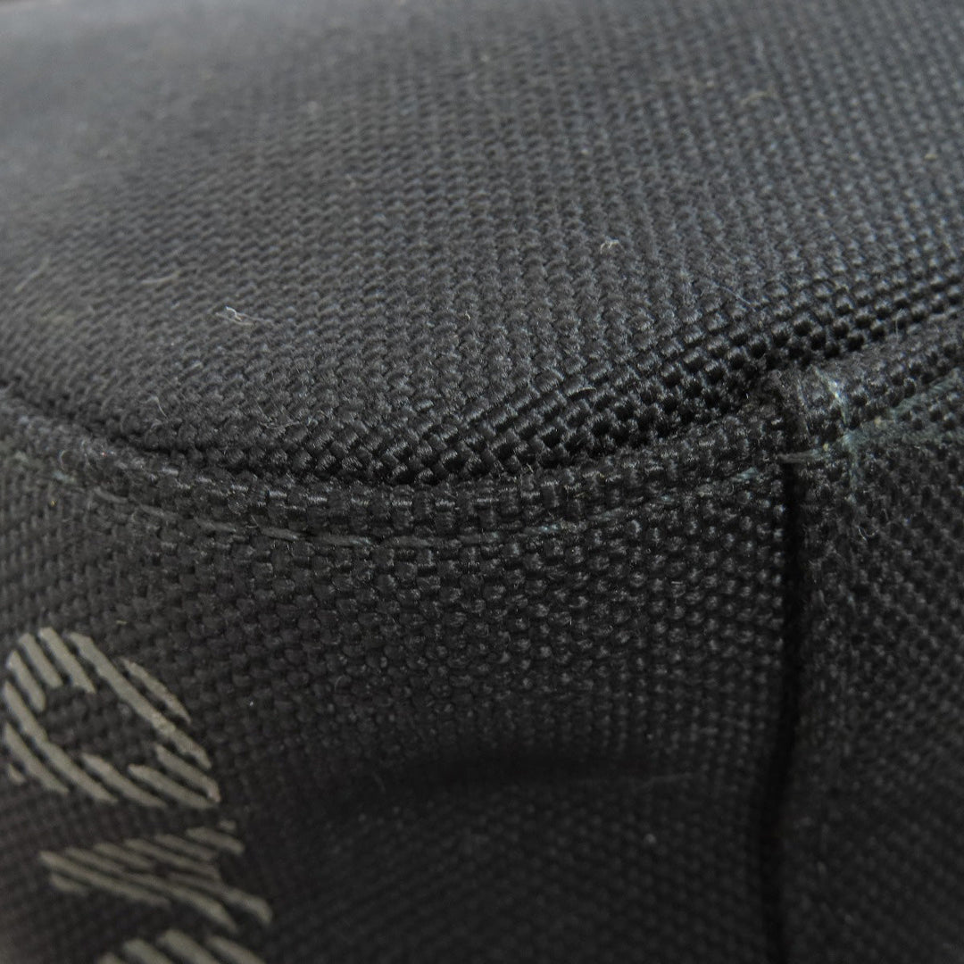 BURBERRY Shoulder Bag canvas black logo Women Used Authentic