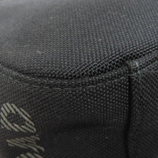 BURBERRY Shoulder Bag canvas black logo Women Used Authentic