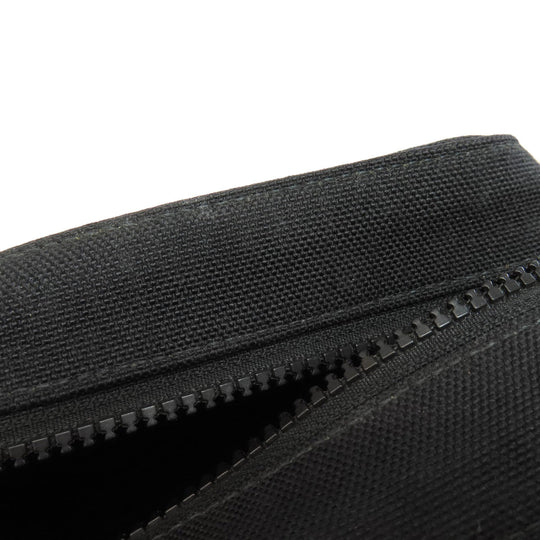 BURBERRY Shoulder Bag canvas black logo Women Used Authentic