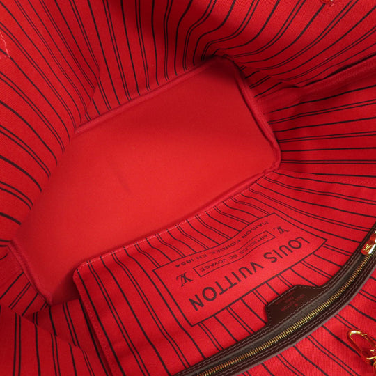 LOUIS VUITTON Tote Bag N41358 Damier canvas Brown Neverfull MM