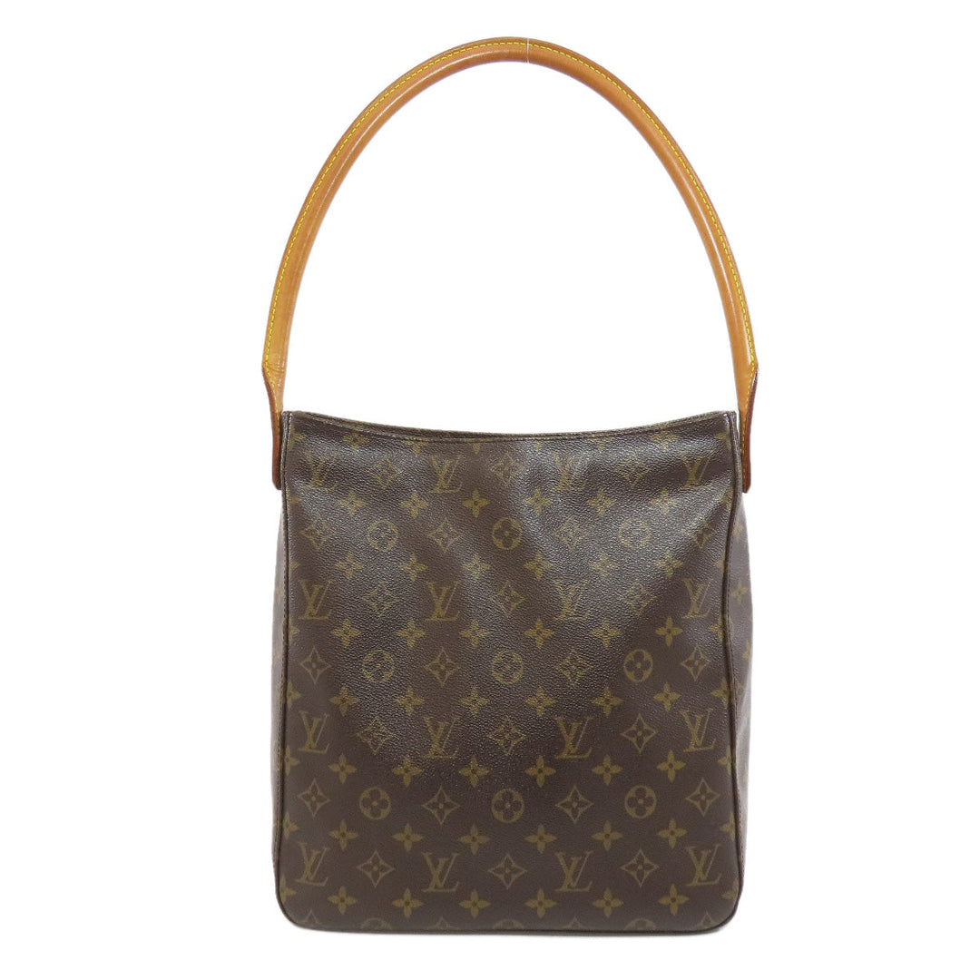 LOUIS VUITTON Tote Bag M51145 Monogram canvas Brown LoopingGM Women Used Authentic
