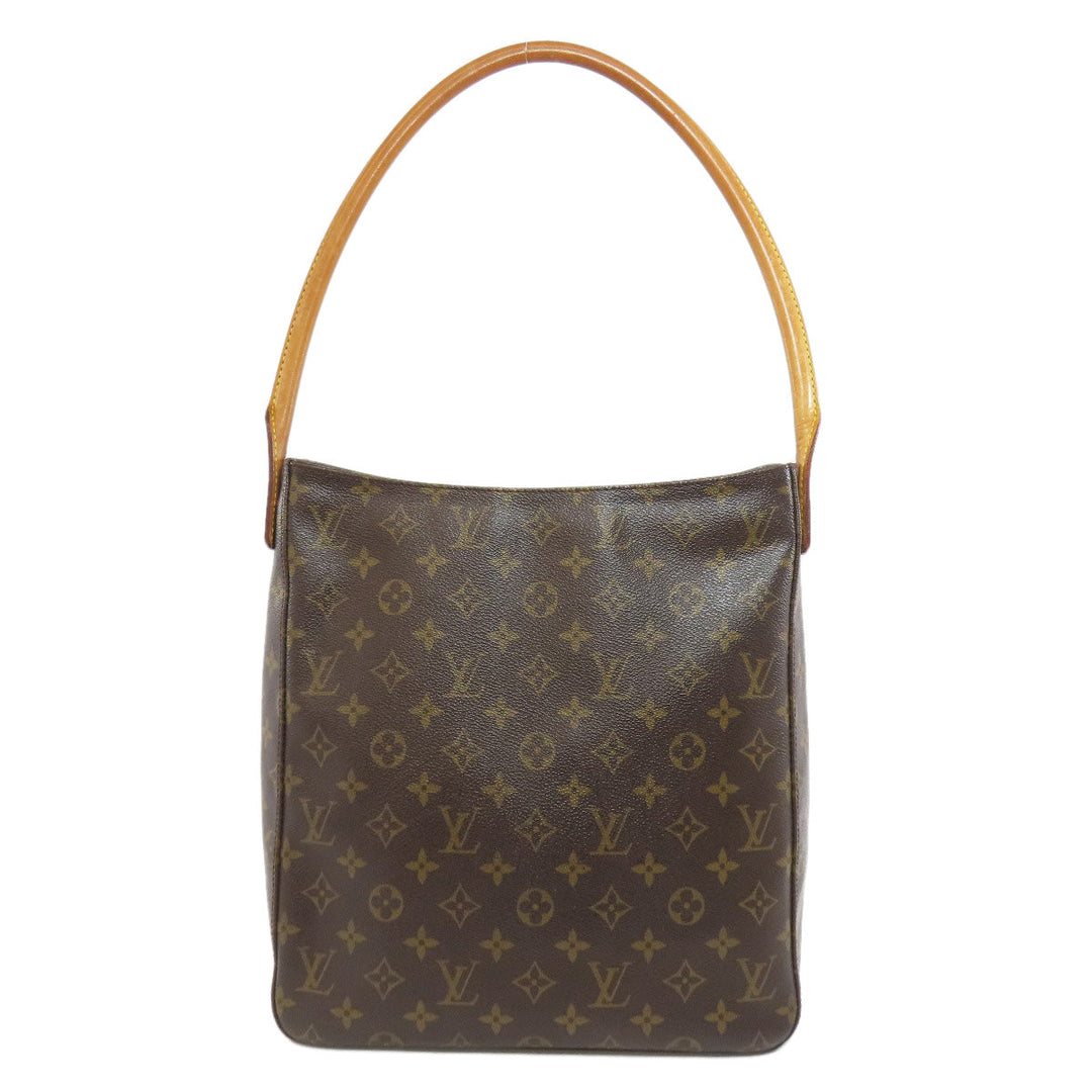 LOUIS VUITTON Tote Bag M51145 Monogram canvas Brown LoopingGM Women Used Authentic