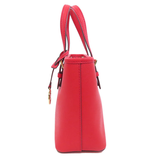 MICHAEL KORS Handbag PVC Red 2WAY Women Used Authentic