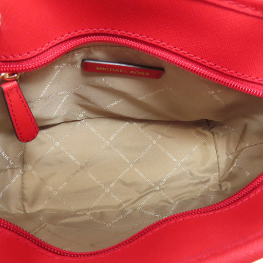 MICHAEL KORS Handbag PVC Red 2WAY Women Used Authentic