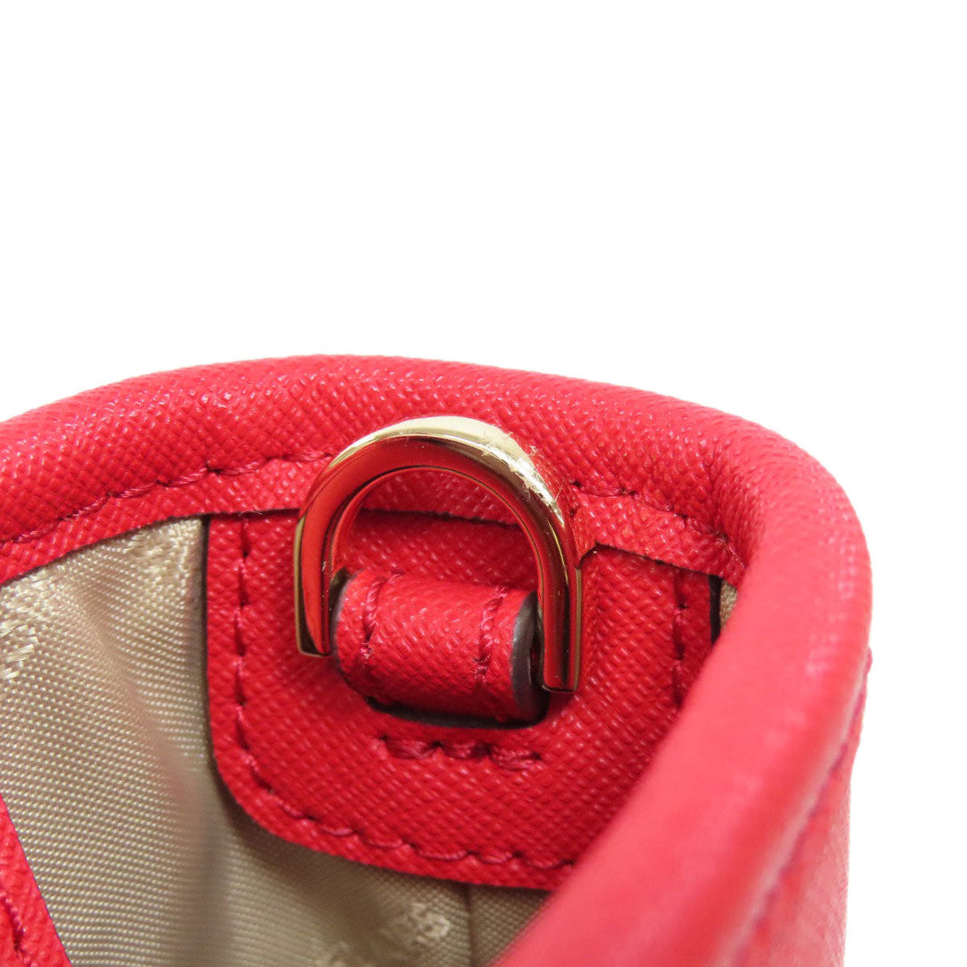 MICHAEL KORS Handbag PVC Red 2WAY Women Used Authentic