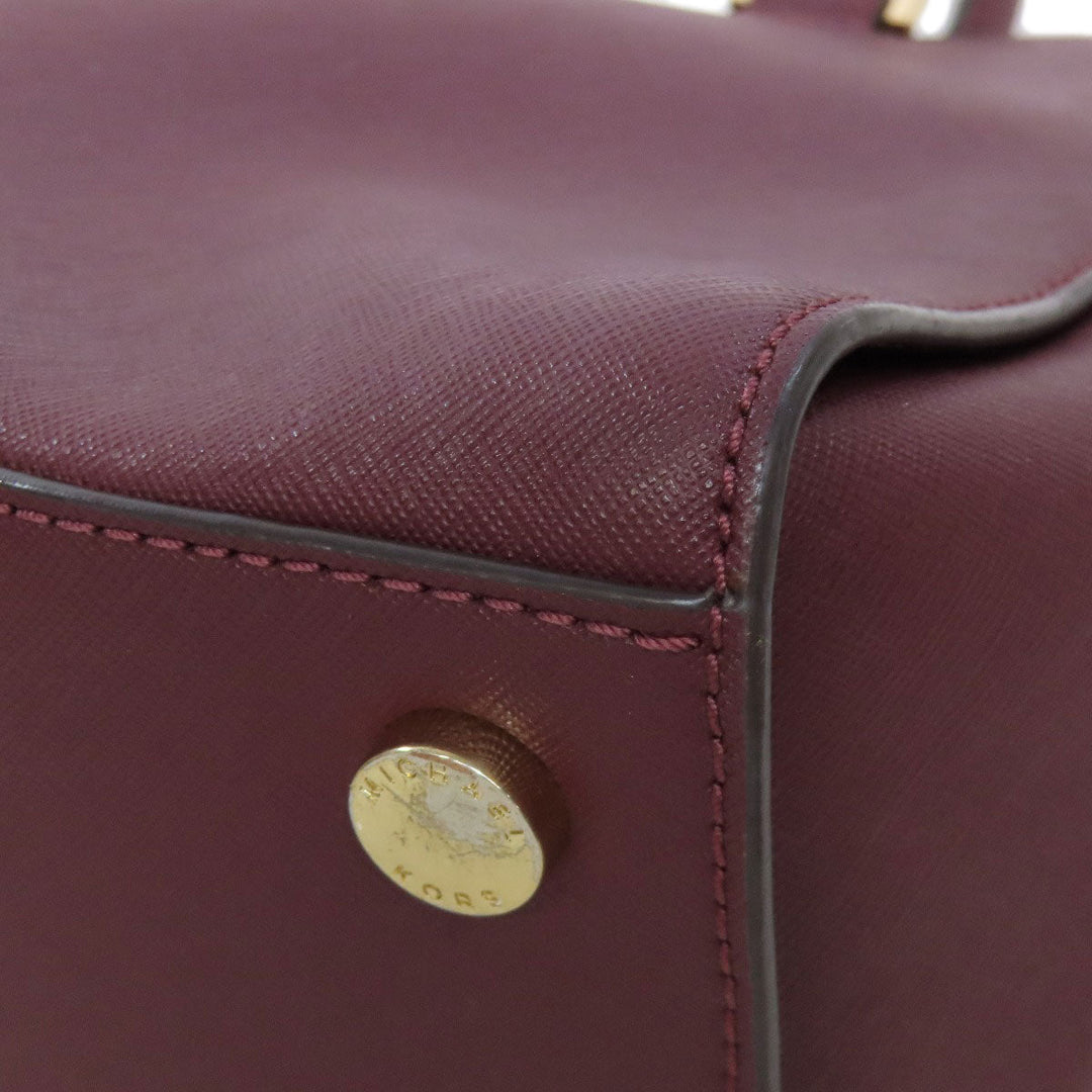 MICHAEL KORS Handbag PVC purple 2WAY Women Used Authentic