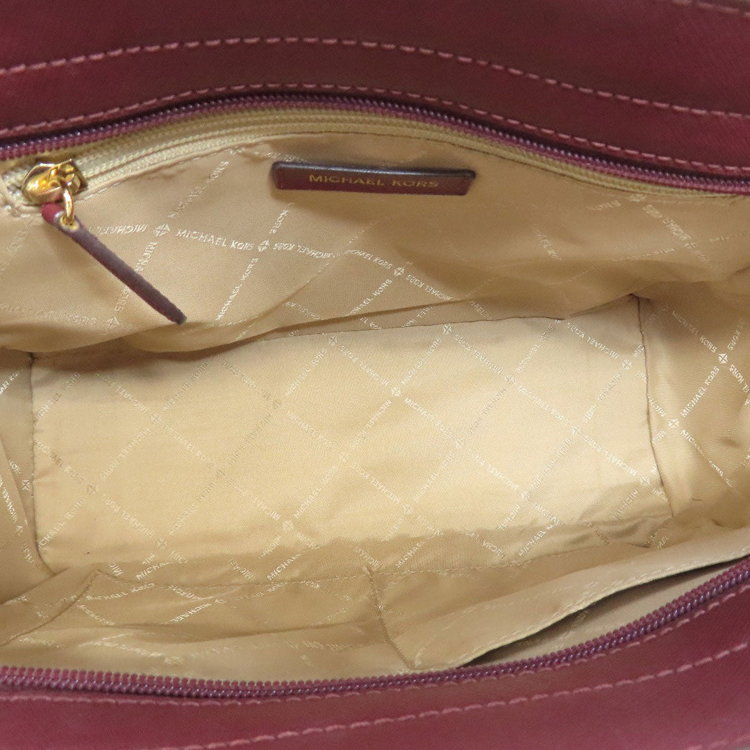 MICHAEL KORS Handbag PVC purple 2WAY Women Used Authentic